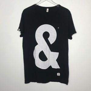 &  | Ampersand made in America Black T Shirt M